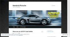 Desktop Screenshot of hendrickporsche.wordpress.com