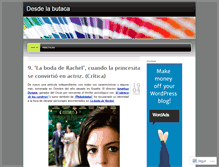 Tablet Screenshot of desdelabutacca.wordpress.com