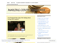 Tablet Screenshot of makingcentstogether.wordpress.com