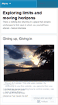 Mobile Screenshot of limitsandhorizons.wordpress.com