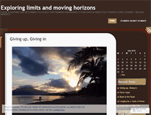 Tablet Screenshot of limitsandhorizons.wordpress.com