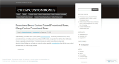 Desktop Screenshot of cheapcustomboxes.wordpress.com