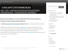 Tablet Screenshot of cheapcustomboxes.wordpress.com