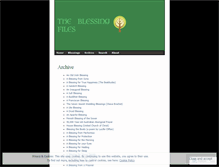 Tablet Screenshot of blessingfiles.wordpress.com