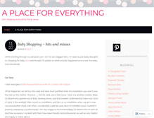 Tablet Screenshot of aplaceforeverythingblog.wordpress.com