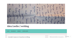 Desktop Screenshot of alexleslie.wordpress.com