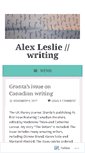 Mobile Screenshot of alexleslie.wordpress.com