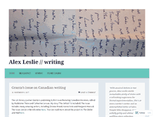 Tablet Screenshot of alexleslie.wordpress.com