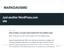 Tablet Screenshot of markdavismd.wordpress.com