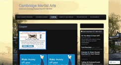 Desktop Screenshot of cambridgemartialarts.wordpress.com