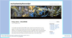 Desktop Screenshot of michaelwesleythesneidjer.wordpress.com