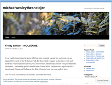 Tablet Screenshot of michaelwesleythesneidjer.wordpress.com
