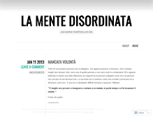 Tablet Screenshot of mentedisordinata.wordpress.com