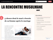 Tablet Screenshot of larencontremusulmane.wordpress.com