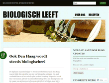 Tablet Screenshot of biologischleeft.wordpress.com