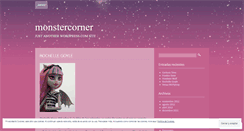 Desktop Screenshot of monstercorner.wordpress.com