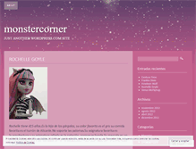 Tablet Screenshot of monstercorner.wordpress.com