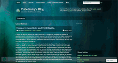 Desktop Screenshot of cribohbaby.wordpress.com