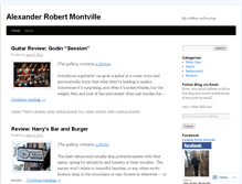 Tablet Screenshot of alexrobmont.wordpress.com