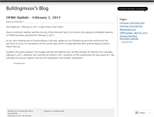 Tablet Screenshot of bulldogmusic.wordpress.com