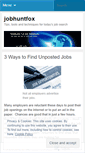 Mobile Screenshot of jobhuntfox.wordpress.com
