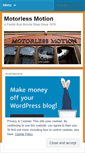 Mobile Screenshot of motorlessmotion.wordpress.com