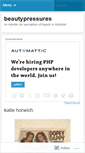 Mobile Screenshot of beautypressures.wordpress.com