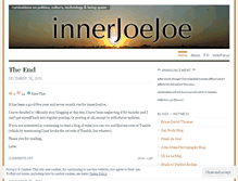 Tablet Screenshot of innerjoejoe.wordpress.com