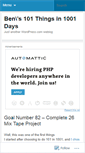 Mobile Screenshot of bens101in1001.wordpress.com