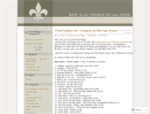 Tablet Screenshot of bens101in1001.wordpress.com