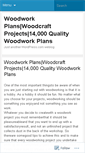 Mobile Screenshot of 14000woodworkingplans.wordpress.com