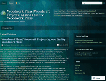 Tablet Screenshot of 14000woodworkingplans.wordpress.com