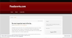 Desktop Screenshot of pauliworks.wordpress.com