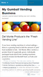 Mobile Screenshot of gumballvending.wordpress.com