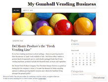 Tablet Screenshot of gumballvending.wordpress.com