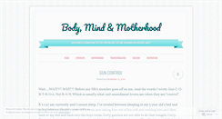 Desktop Screenshot of bodymindmotherhood.wordpress.com