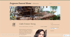 Desktop Screenshot of fergusonfuneralhome.wordpress.com