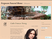 Tablet Screenshot of fergusonfuneralhome.wordpress.com