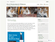 Tablet Screenshot of davefitzpatrick.wordpress.com