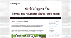 Desktop Screenshot of antibiografia.wordpress.com