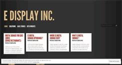 Desktop Screenshot of edisplayinc.wordpress.com