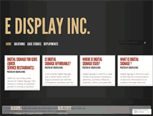 Tablet Screenshot of edisplayinc.wordpress.com