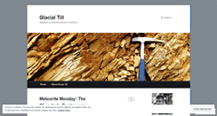 Desktop Screenshot of glacialtill.wordpress.com