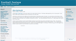 Desktop Screenshot of footballfantasy.wordpress.com