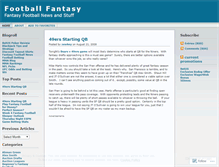 Tablet Screenshot of footballfantasy.wordpress.com