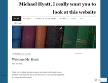 Tablet Screenshot of michaelhyattpleasepublishmybook.wordpress.com