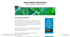 Desktop Screenshot of howtowriteashortstory.wordpress.com