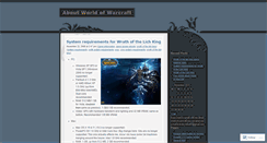 Desktop Screenshot of aboutwow.wordpress.com