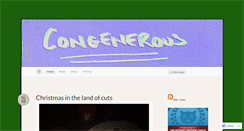 Desktop Screenshot of congenerous.wordpress.com