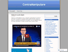 Tablet Screenshot of contramanipulare.wordpress.com